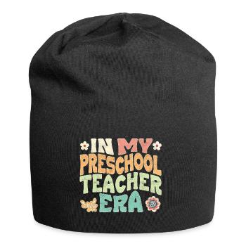 In my Preschool teacher era - Jersey Beanie - black - Front