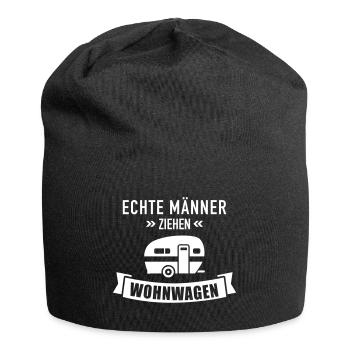 Wohnwagen - Jersey-Beanie - Schwarz - Vorne