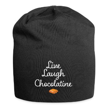 Meme Drôle Pâtisserie Française Chocolatine - Bonnet en jersey - noir - Devant