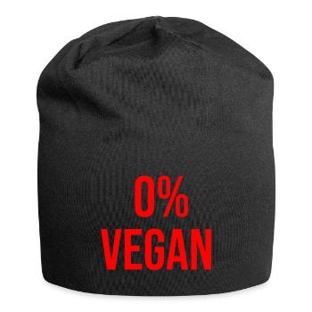 0 pour cent végétalien - Bonnet en jersey - noir - Devant