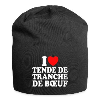 Boucher I Love Tende De Tranche De Boeuf - Bonnet en jersey - noir - Devant