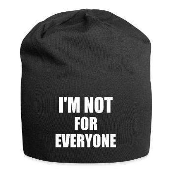 i'm not for everyone - Jersey-Beanie - Schwarz - Vorne