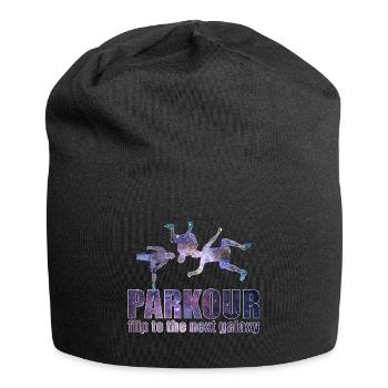 Parkour Freerunning Le Parcour Traceur Geschenk - Jersey-Beanie - Schwarz - Vorne