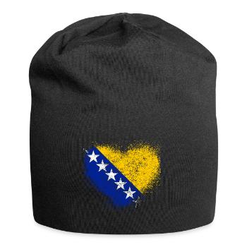 Bosnien und Herzegowina - Jersey-Beanie - Schwarz - Vorne