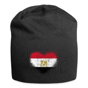 Ägypten - Jersey-Beanie - Schwarz - Vorne