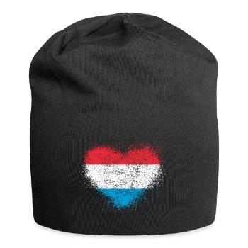Luxemburg - Jersey-Beanie - Schwarz - Vorne