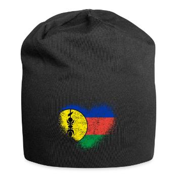 Neukaledonien - Jersey-Beanie - Schwarz - Vorne