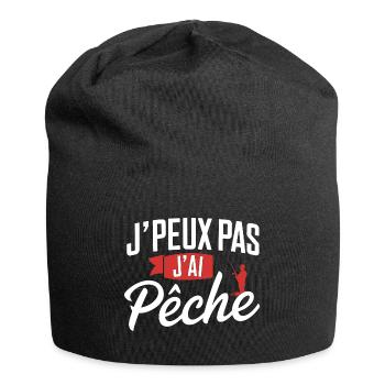 I can't, I sinned - Jersey Beanie - black - Front