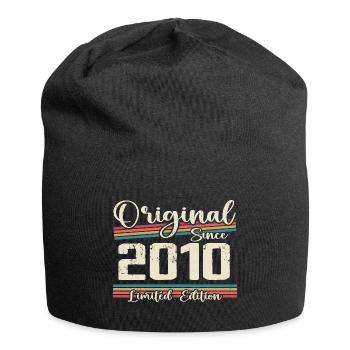 2010 Cadeau D’anniversaire Rétro Vintage 2010 - Bonnet en jersey - noir - Devant