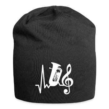 Battement de cœur du tuba - Bonnet en jersey - noir - Devant