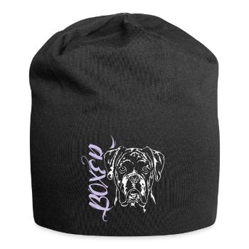 BOXER Portrait - Jersey-Beanie - Schwarz - Vorne