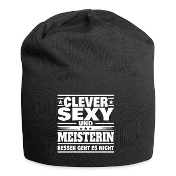 Clever Meisterin - Jersey-Beanie - Schwarz - Vorne