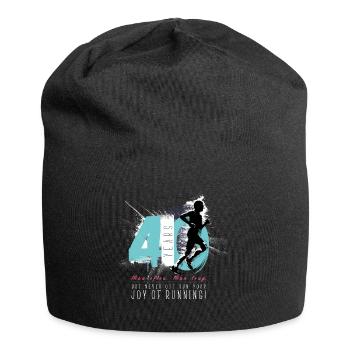 Runner - 40th Birthday - Jersey Beanie - black - Front