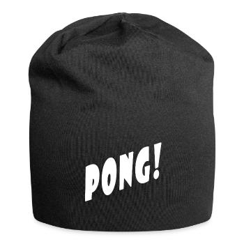Pong! - Schwarz/Black - Partner/Duo Look - Ping! - Jersey-Beanie - Schwarz - Vorne