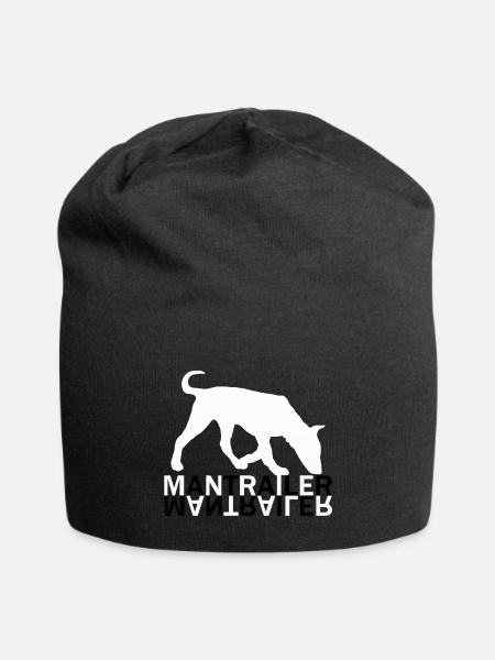Mantrailer Hund Hunde - Jersey-Beanie - Schwarz
