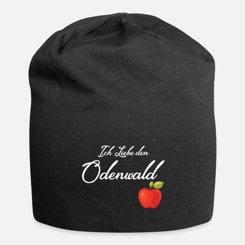 Ich liebe den Odenwald - Jersey-Beanie - Schwarz