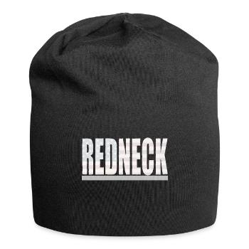 Redneck Schriftzug Flagge USA retro style geschenk - Jersey-Beanie - Schwarz - Vorne