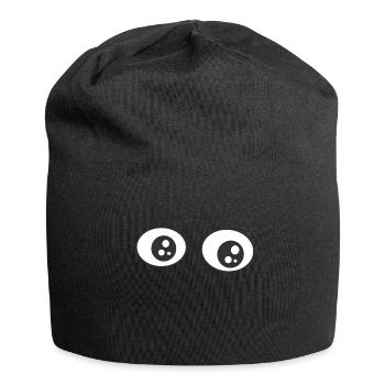 Eyes of the eyesight object - Jersey Beanie - black - Front