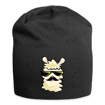 Lama Boss - Jersey-Beanie - Schwarz - Vorne