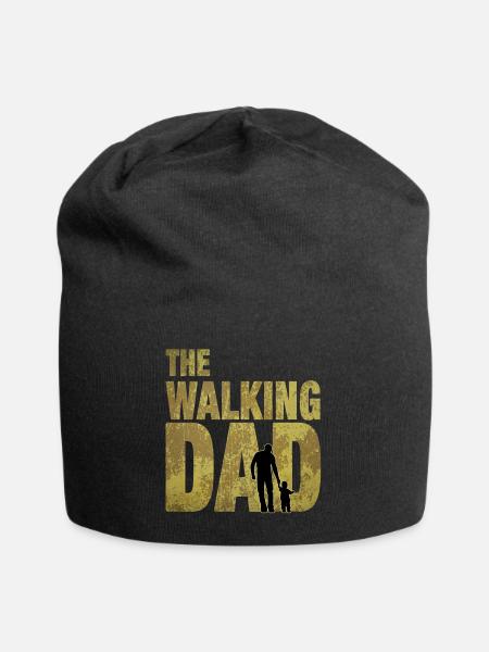 The Walking Dad Papa Vater Kind Vatertag Geschenk - Jersey-Beanie - Schwarz