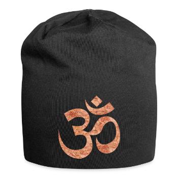 OM Zeichen.png - Jersey Beanie - black - Front
