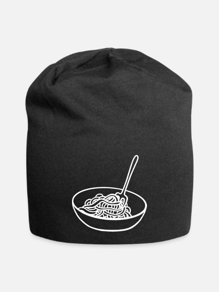 Spaghetti Bowl Noodles Fourchette Spaghetti Server - Bonnet en jersey - noir