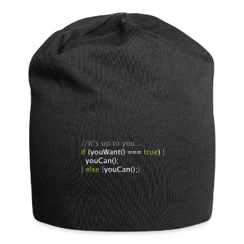 Informatique Nerd Geek Code programmeur - Bonnet en jersey - noir - Devant