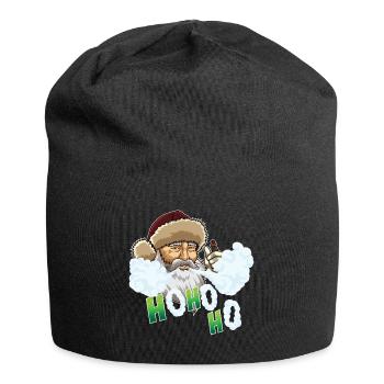 Vape Père Noël - Vape Santa Claus - Bonnet en jersey - noir - Devant