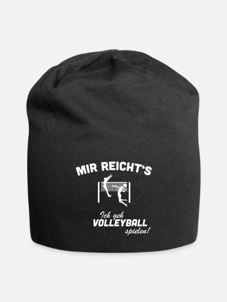 Volleyball Volleyballer Beach - Jersey-Beanie - Schwarz