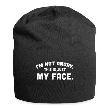 Sarcasme sarcastique en colère - Bonnet en jersey - noir - Devant