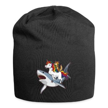 Hai Einhorn Chat - Merveilleuse amitié - Bonnet en jersey - noir - Devant