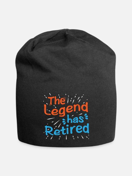 Ruhestand Legende - Jersey-Beanie - Schwarz