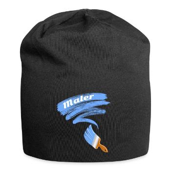Maler Motiv Pinsel - Jersey-Beanie - Schwarz - Vorne