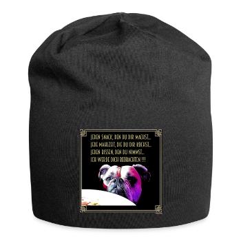Bulldog Snack - Jersey-Beanie - Schwarz - Vorne