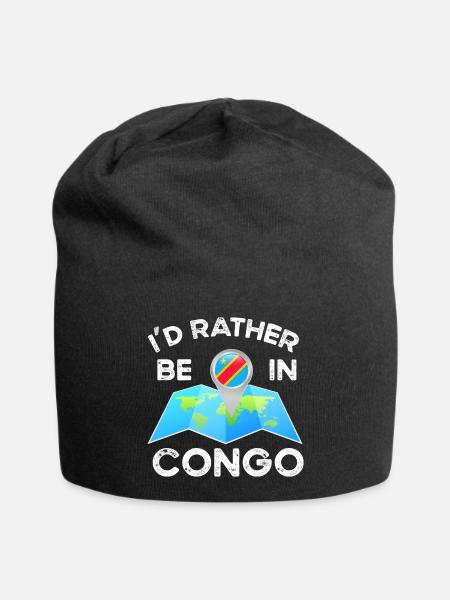 Congo - Bonnet en jersey - noir