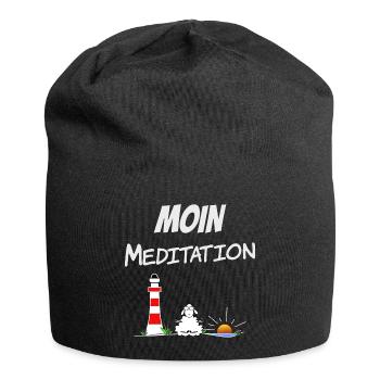 Moin Meditation - Jersey-Beanie - Schwarz - Vorne