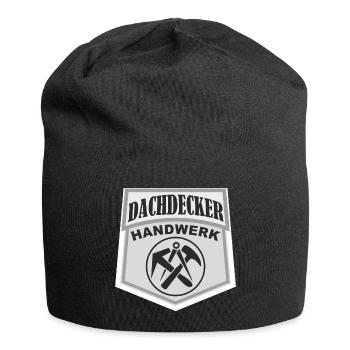 DACHDECKER Handwerk - Jersey-Beanie - Schwarz - Vorne
