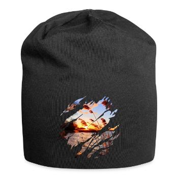MER BALTIQUE COUCHER DE SOLEIL - Bonnet en jersey - noir - Devant