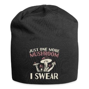 Plus qu’un champignon je le jure - Champignons Cadeaux - Bonnet en jersey - noir - Devant