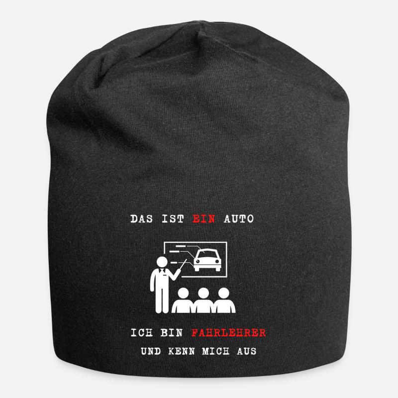 Das ist EIN Auto Ich bin Fahrlehrer - Jersey-Beanie - Schwarz