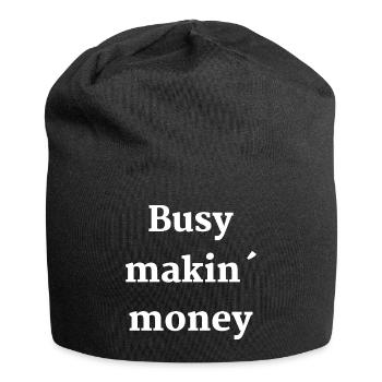 Money Business Business Entrepreneur Maker - Jersey Beanie - black - Front