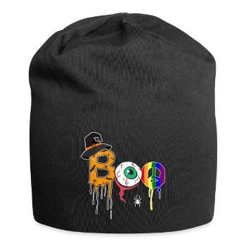Halloween Boo Witch Zombie Gay Pride LGBT - Jersey Beanie - black - Front