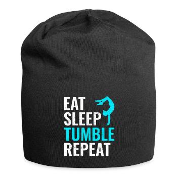 Power Tumbling Gymnastics Gymnast Acrobatics Funny - Jersey Beanie - black - Front