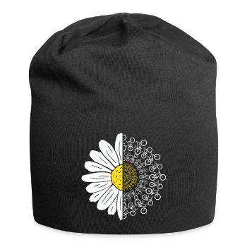 Bicycle Flower - Jersey Beanie - black - Front
