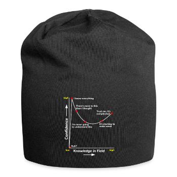 Science Math Student Confidence Level Funny Saying - Jersey Beanie - black - Front