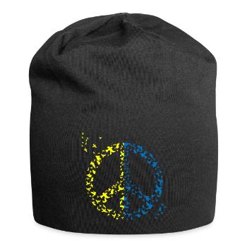 Ukraine Bird Peace Sign Ukraine Flag Peace Bird - Jersey-Beanie - Schwarz - Vorne