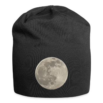 Vollmond Silhouette - Jersey-Beanie - Schwarz - Vorne