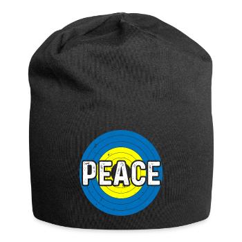 Peace Regenbogen Kreis Frieden Freiheit Liebe - Jersey-Beanie - Schwarz - Vorne