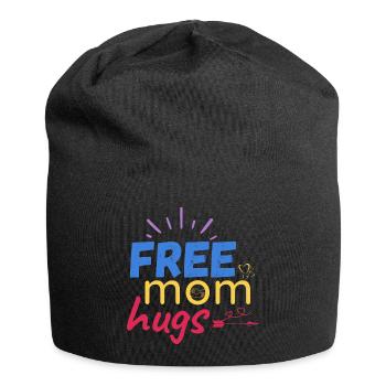 Kostenlose Umarmungen der Mutter - Jersey-Beanie - Schwarz - Vorne