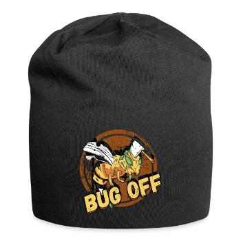 Bug Off Pest Control Exterminator Design for a - Jersey-Beanie - Schwarz - Vorne